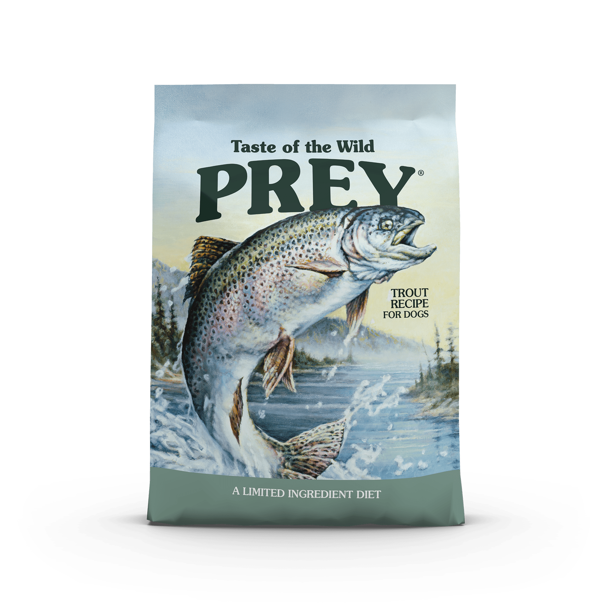Taste of the Wild PREY Trout Limited Ingredient Recipe for Dogs package