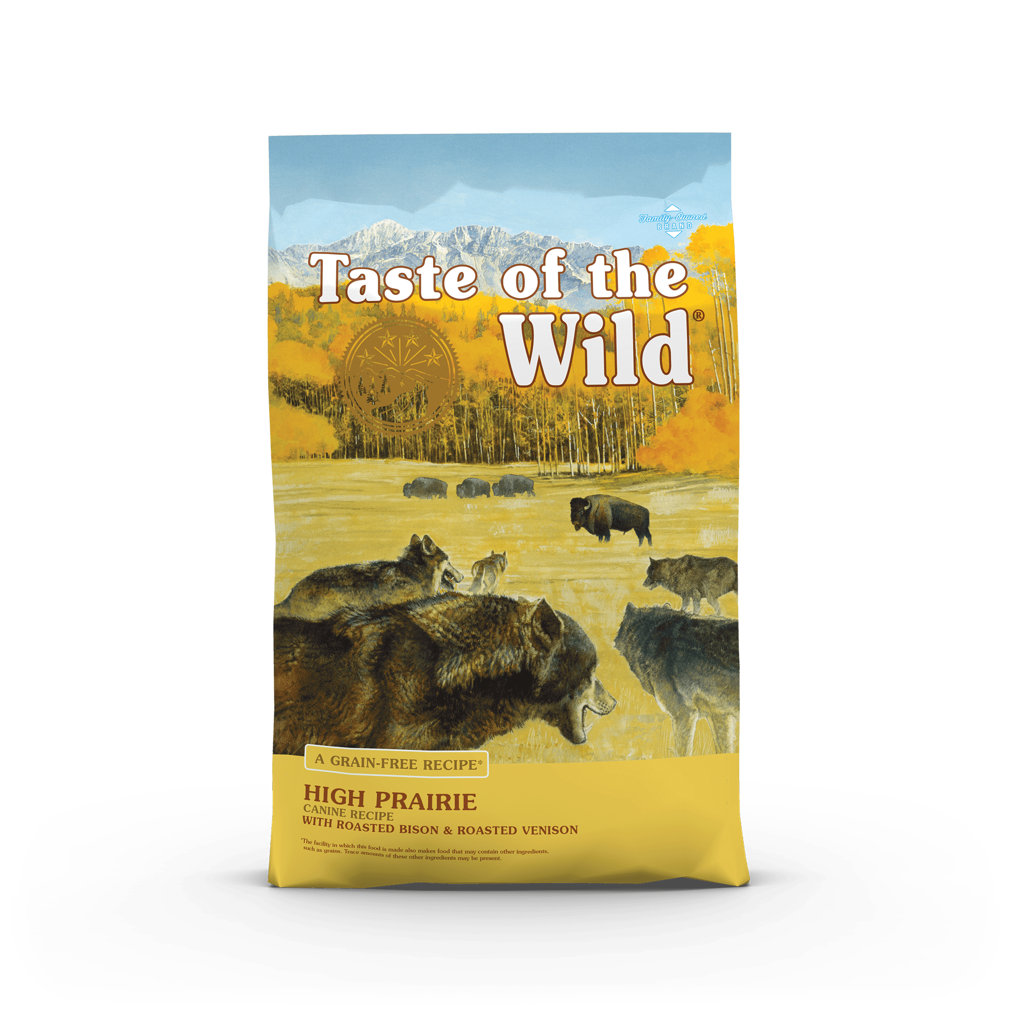 High Prairie Canine Recipe with Roasted Bison & Roasted Venison bag front